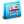 Folder Casette Blue Icon 24x24 png